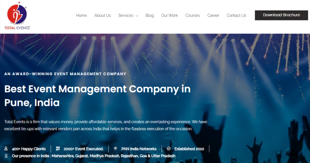 Total Events - event organisers Pune.

